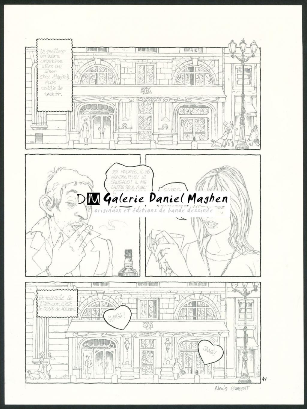 planche originale n°41 - Alexis Chabert - Encre de Chine et crayon sur papier - 3708