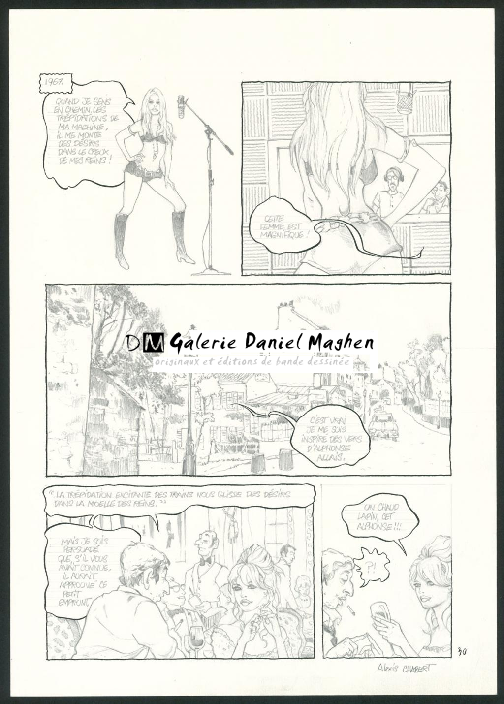 planche originale n°30 - Alexis Chabert - Encre de Chine et crayon sur papier - 3792