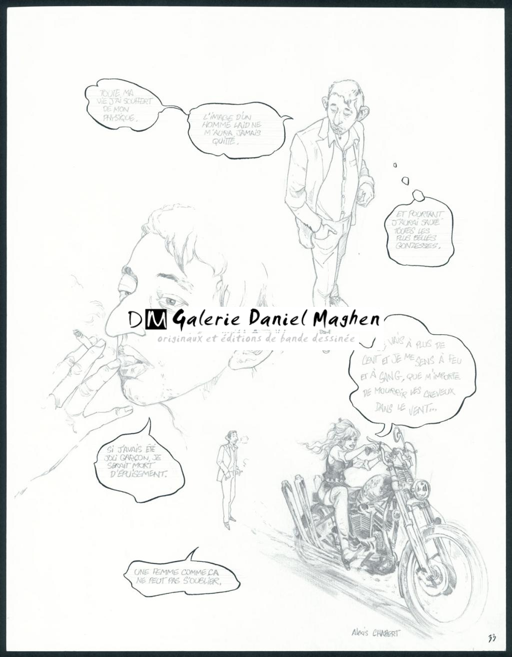 planche originale n°33 - Alexis Chabert - Encre de Chine et crayon sur papier - 3721