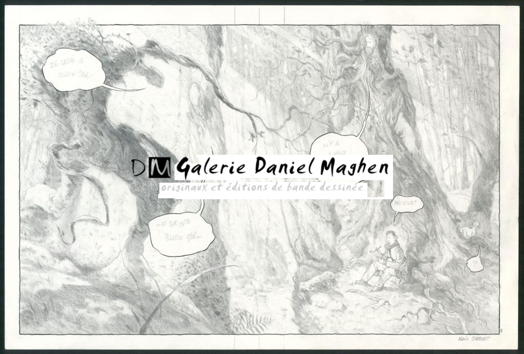 Planche originale n°5 - Alexis Chabert - Encre de Chine et crayon sur papier - 3798