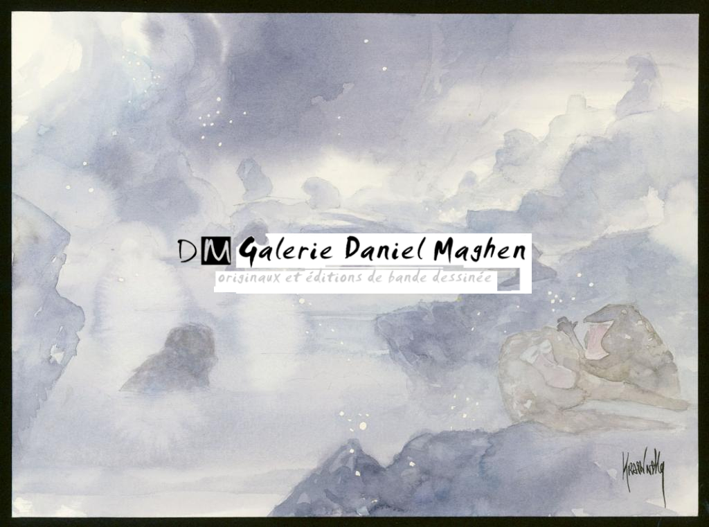 Double planche originale 14 et 15 - Jean-Paul Krassinsky - Aquarelle et encre de Chine - 3893