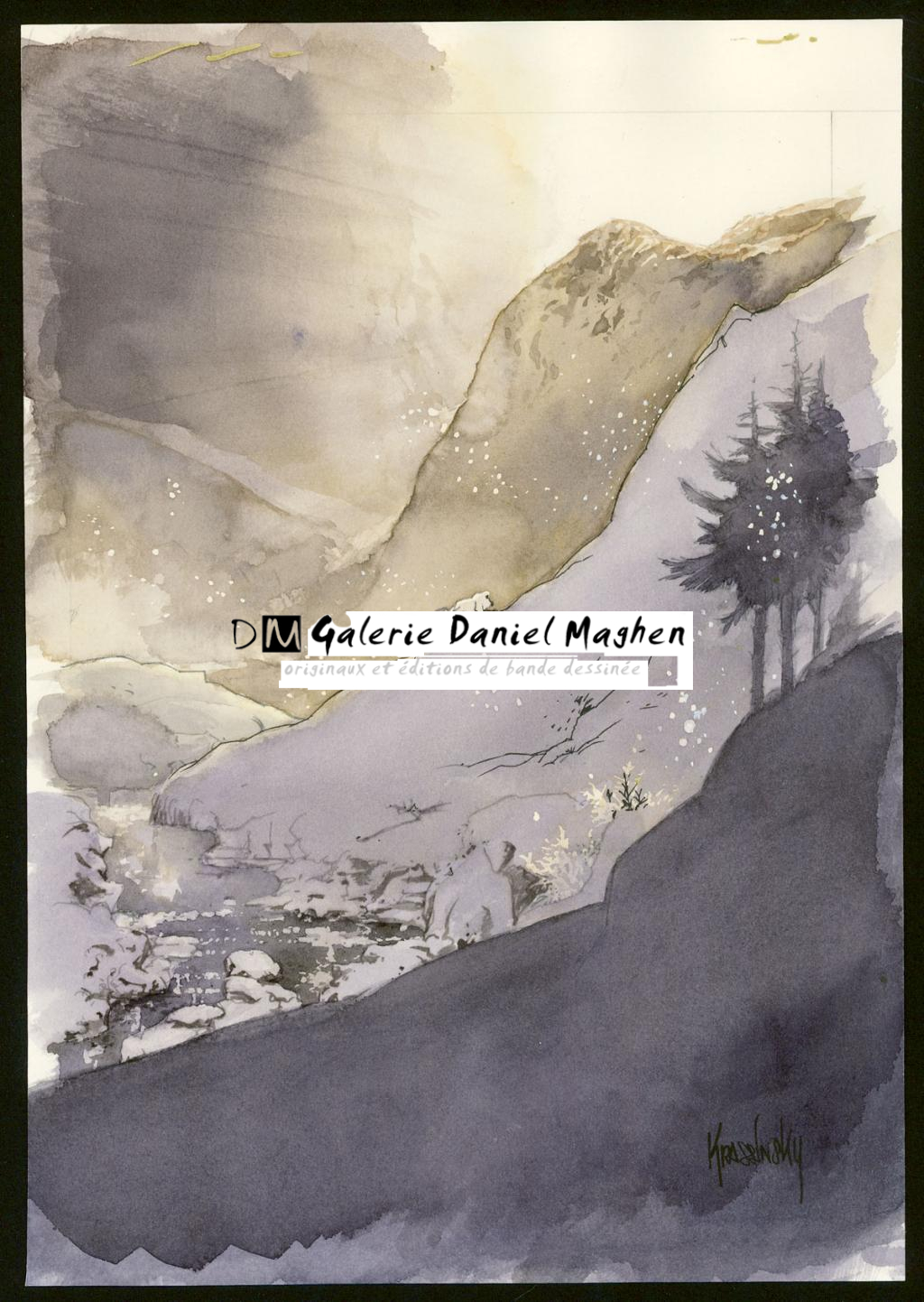 Planche originale - Jean-Paul Krassinsky - Aquarelle et encre de Chine - 4107