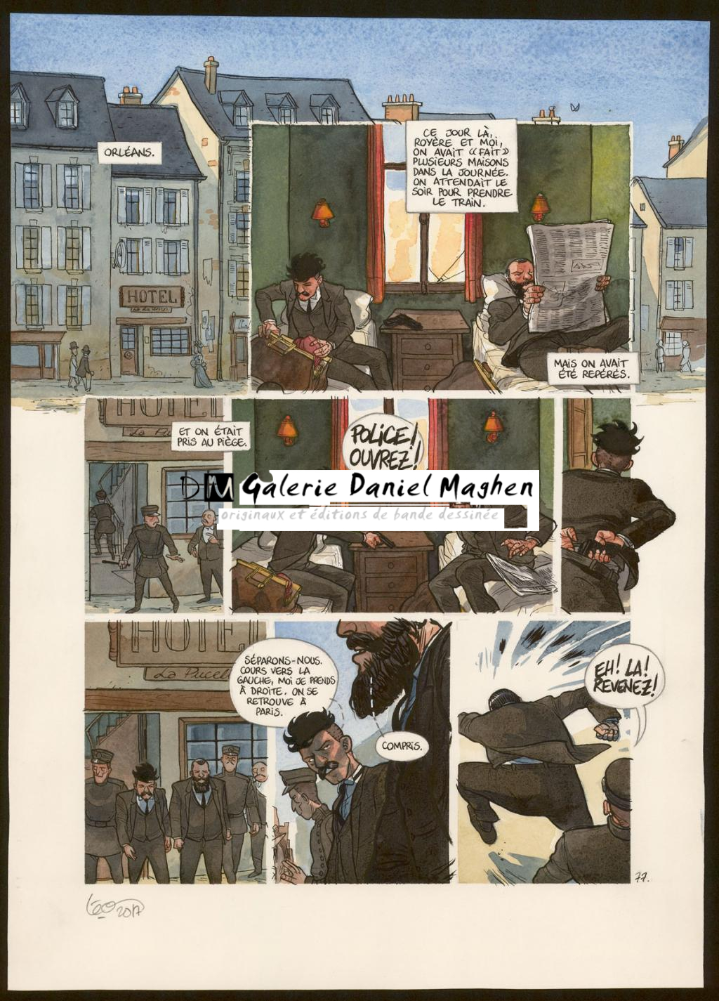 Planche originale - Leonard Chemineau - Aquarelle et encre de Chine sur papier - 3931