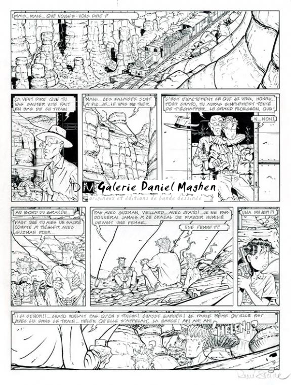 Planche originale - René Sterne - Encre de Chine sur papier - 3736