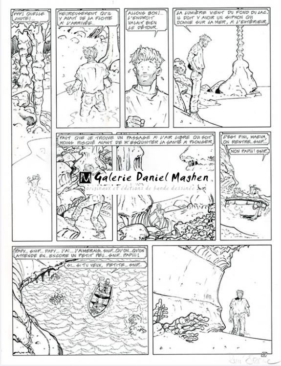 Planche originale - René Sterne - Encre de Chine sur papier - 3737