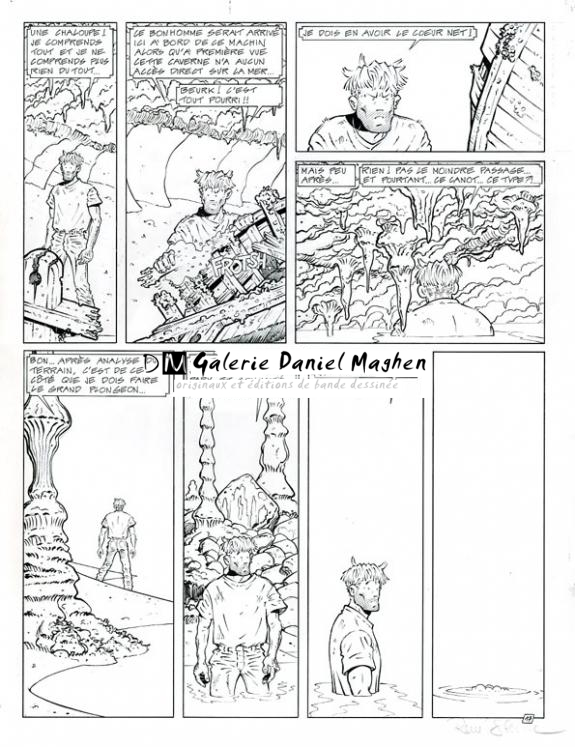 Planche originale - René Sterne - Encre de Chine sur papier - 3738