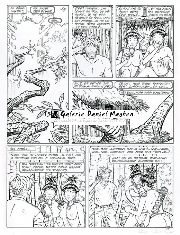 Planche originale - René Sterne - Encre de Chine sur papier - 3739