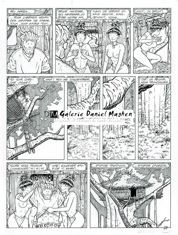 Planche originale - René Sterne - Encre de Chine sur papier - 3740