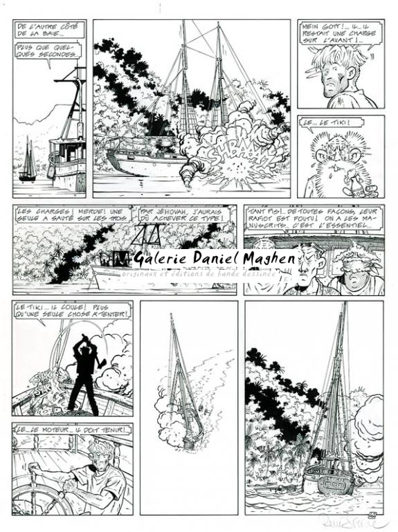 Planche originale N°42 - René Sterne - Encre de Chine sur papier - 3741
