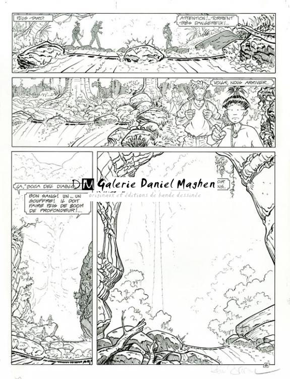 Planche originale - René Sterne - Encre de Chine sur papier - 3742