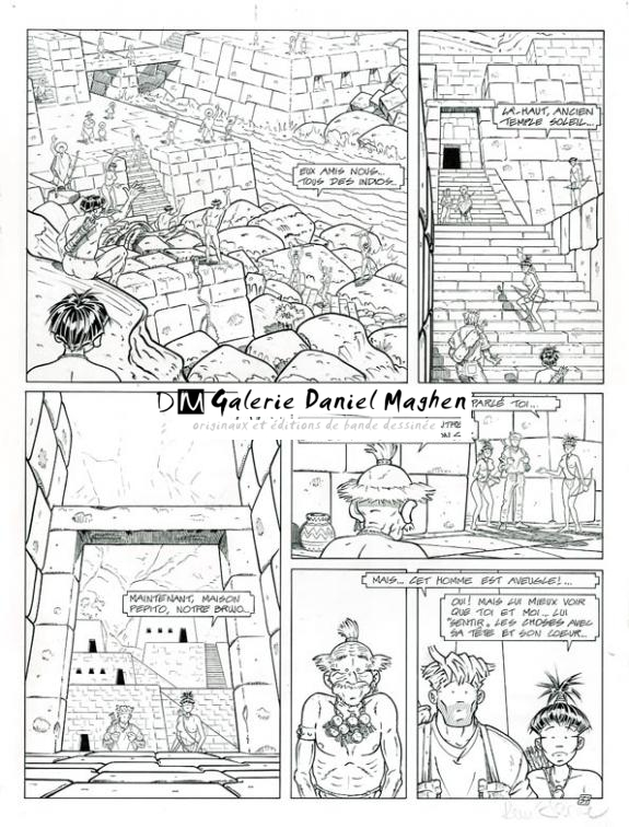 Planche originale - René Sterne - Encre de Chine sur papier - 3746