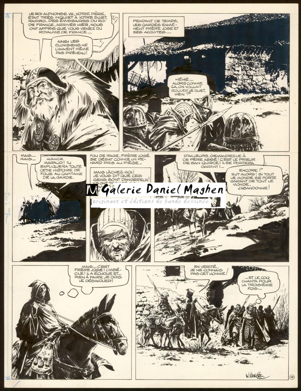 Planche originale n°17 - William Vance - Encre de Chine sur papier - 5444