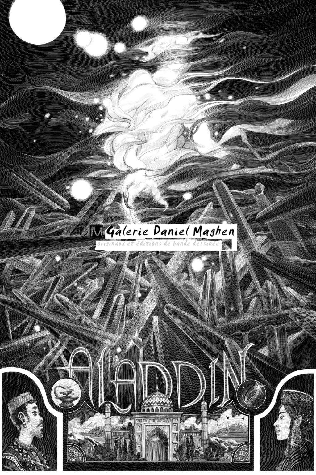 Illustration intitulée Aladdin - Nicolas Delort - Carte à gratter - 3914