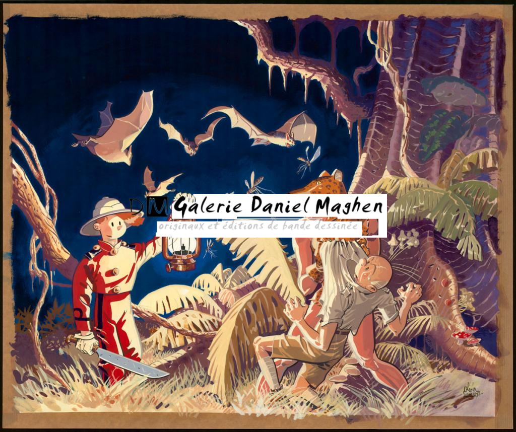 Illustration originale - Olivier Schwartz - Gouache sur papier - 6152