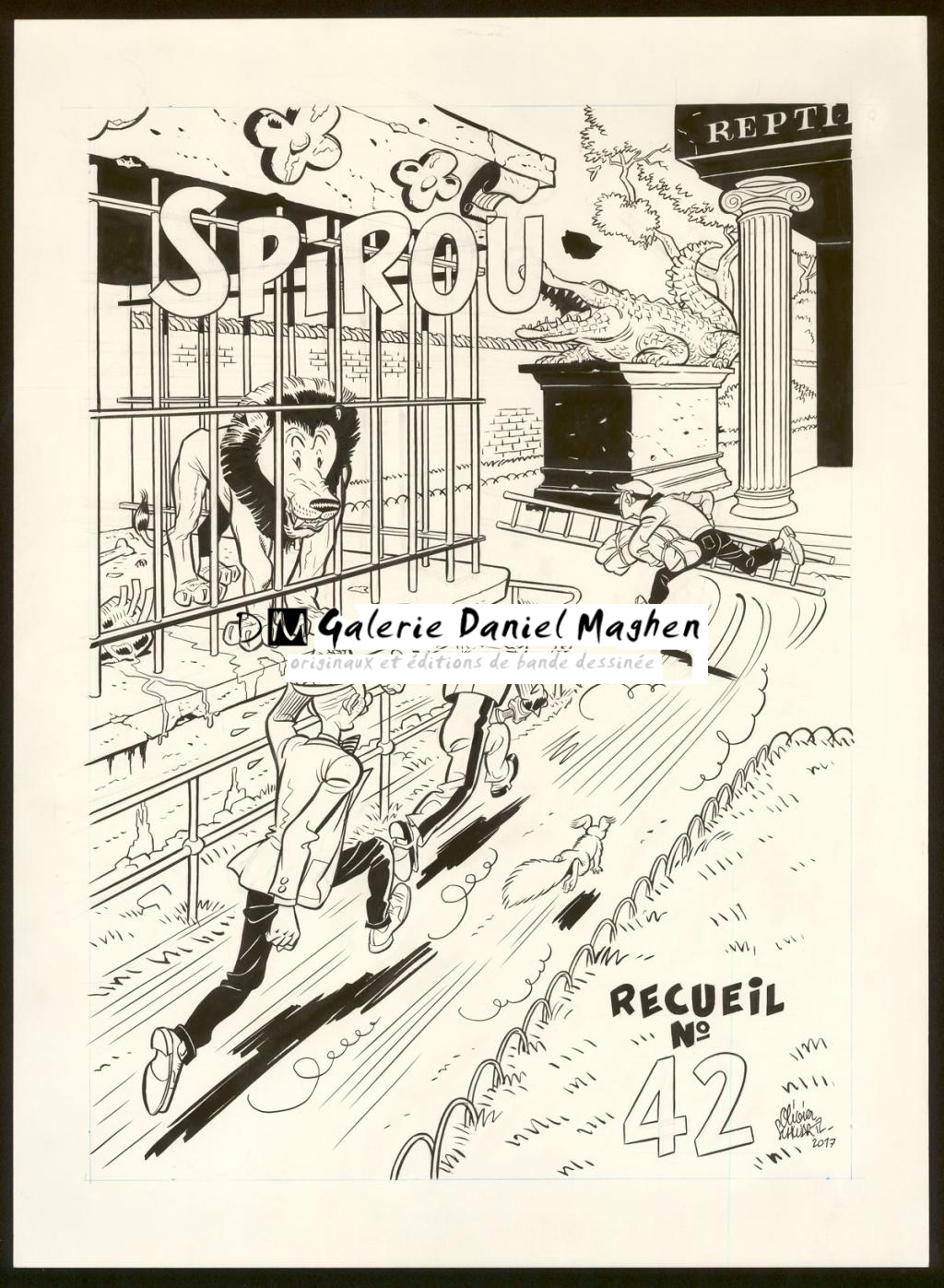 Illustration originale - Olivier Schwartz - Encre de Chine sur papier - 6156