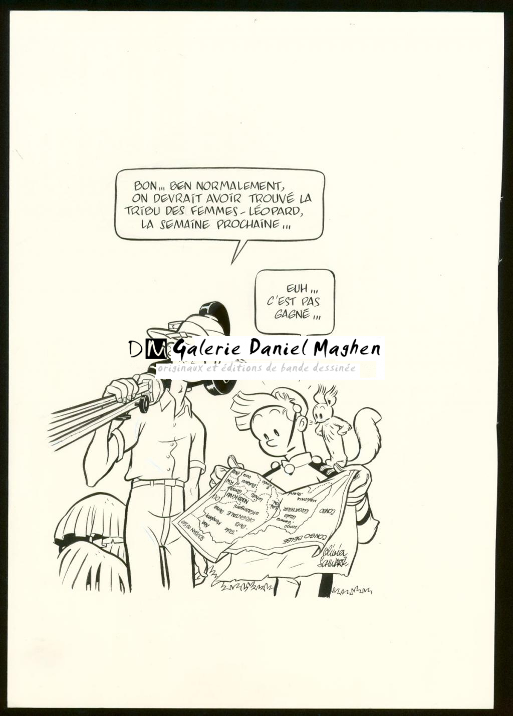 Illustration originale pour annoncer la publication de l'album - Olivier Schwartz - Encre de Chine sur papier - 6157