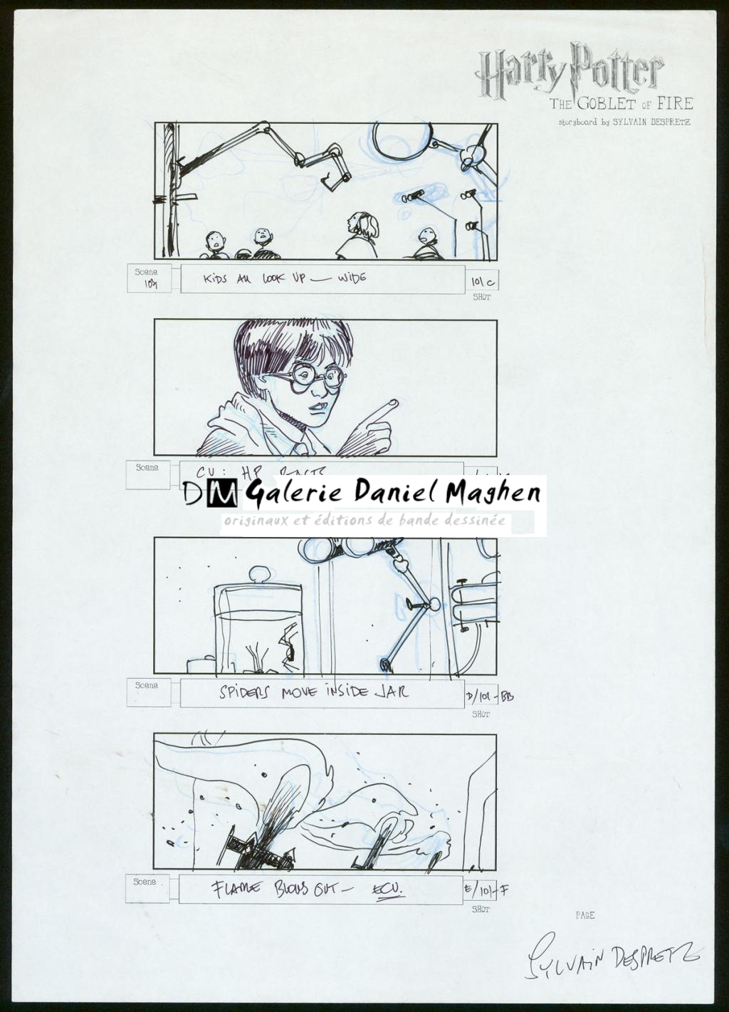 Concept art pour le film Harry Potter and the Goblet of Fire de Mike Newell - Sylvain Despretz - Technique mixte sur papier - 3957