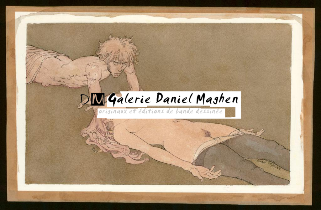 Concept d'après le thème " le parfum " - Sylvain Despretz - Technique mixte sur papier - 3959