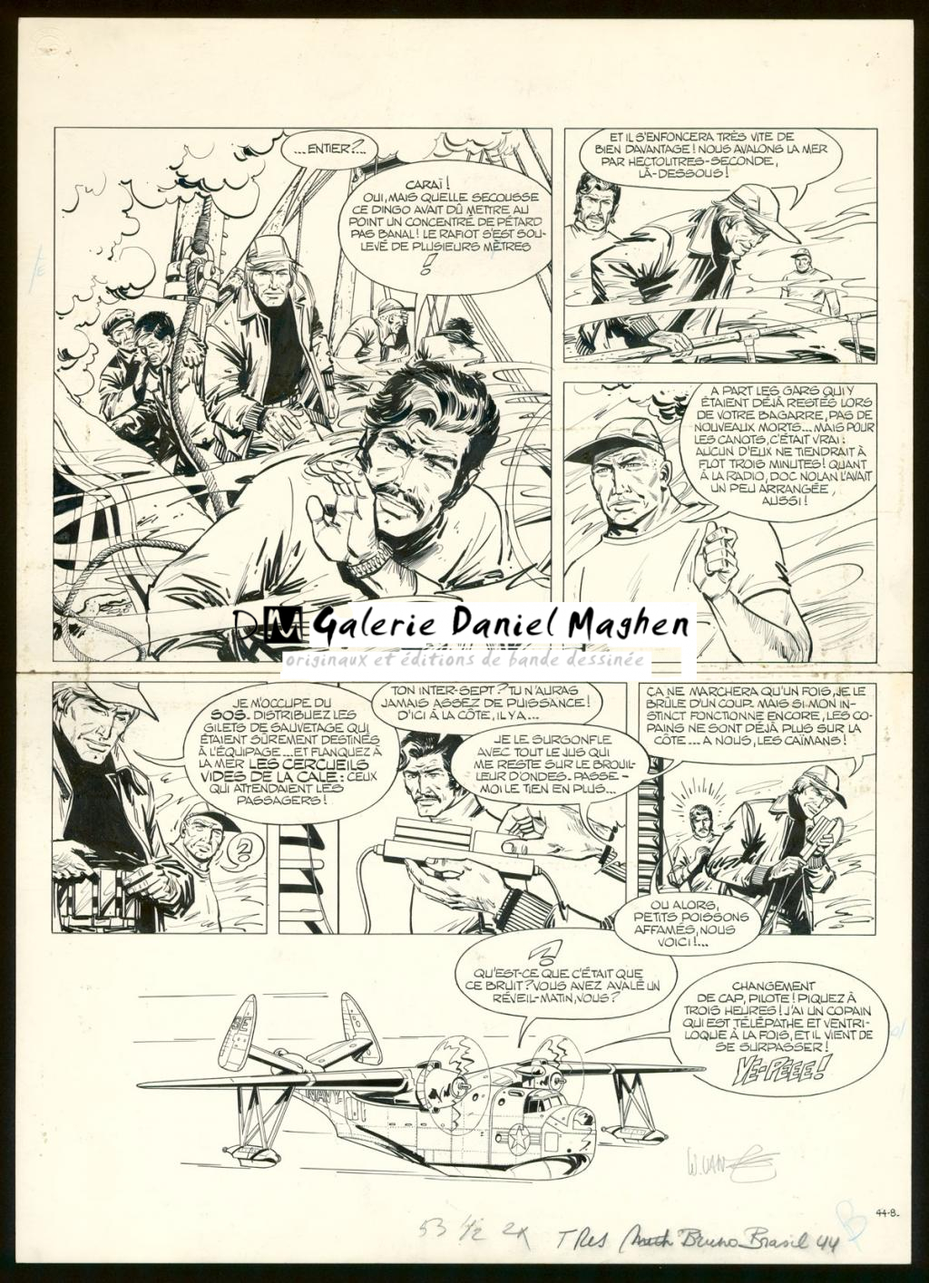 Planche originale n°44 - William Vance - Encre de Chine sur papier - 4418