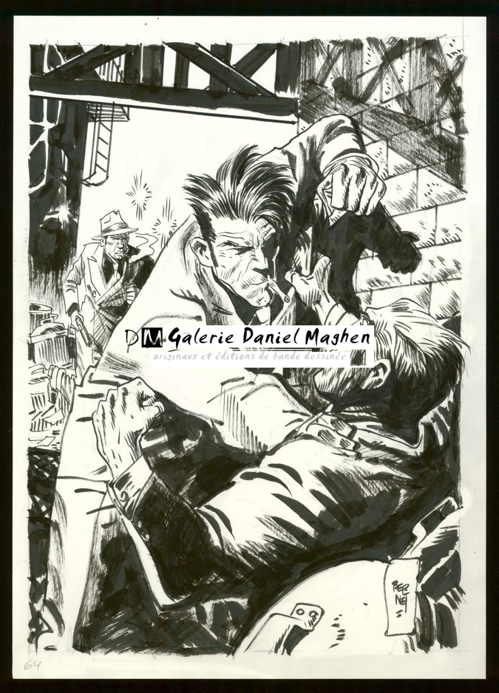Illustration originale - Jordi Bernet - Encre de Chine et mine de plomb sur papier - 5559