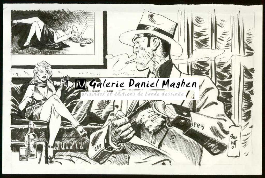 Illustration originale - Jordi Bernet - Encre de Chine et mine de plomb sur papier - 3972