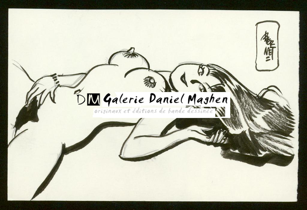 Illustration originale - Jordi Bernet - Encre de Chine et mine de plomb sur papier - 5563