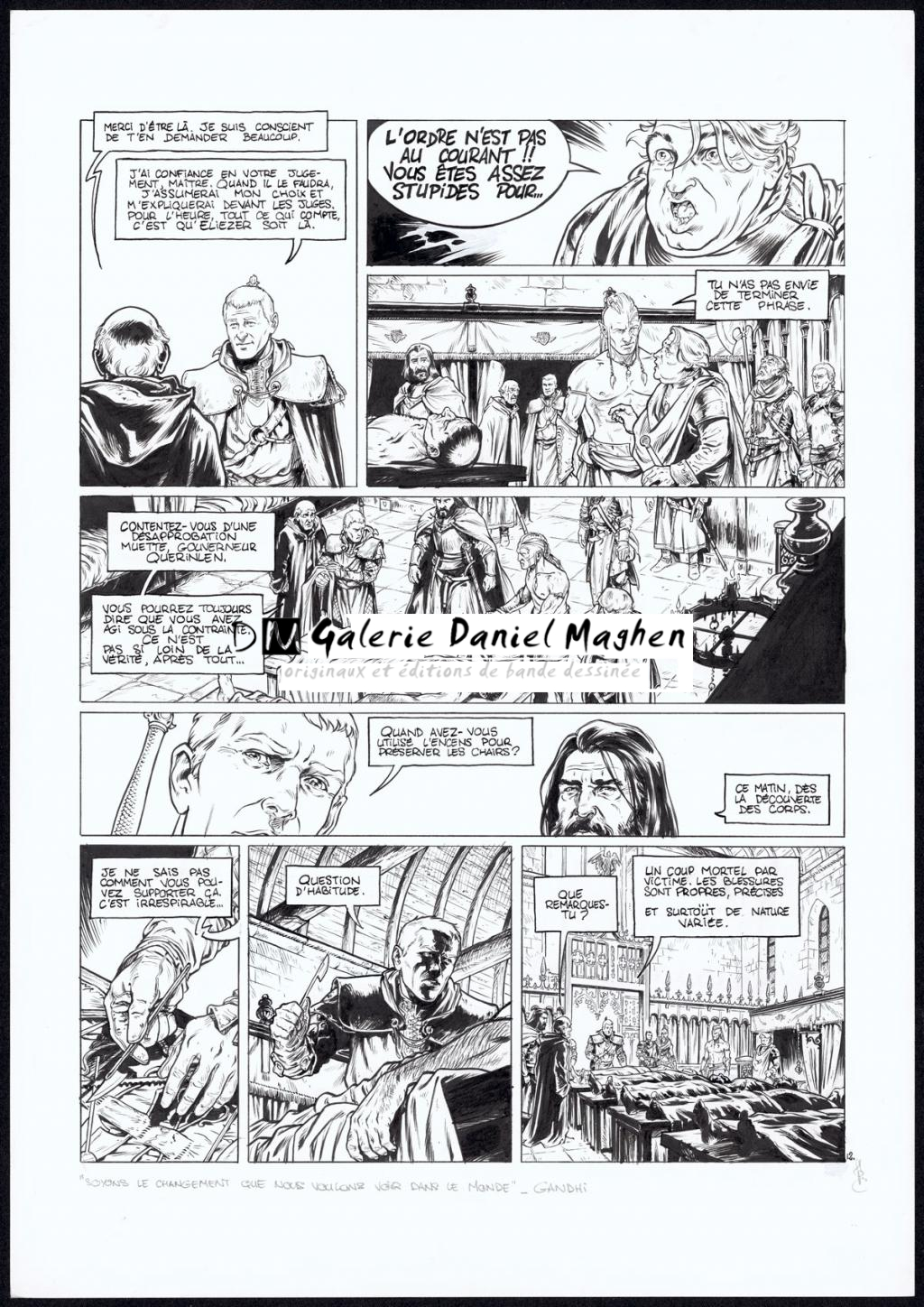 planche originale n°12 - Jean Charles Poupard - Encre de Chine - 4738