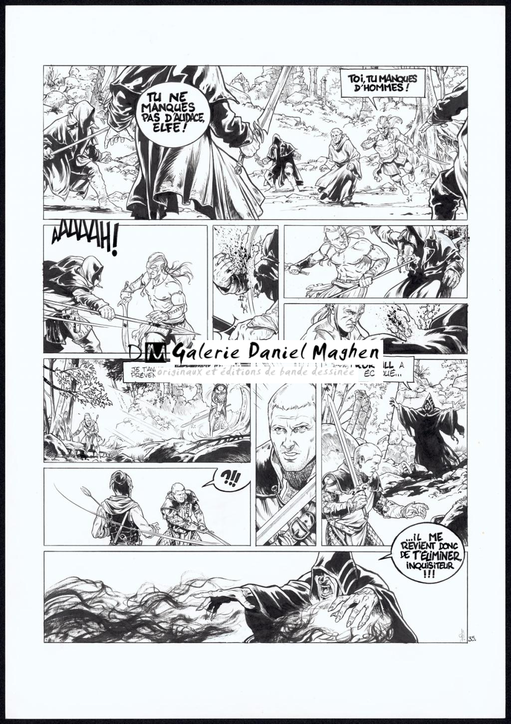 planche originale n°35 - Jean Charles Poupard - Encre de Chine - 4739