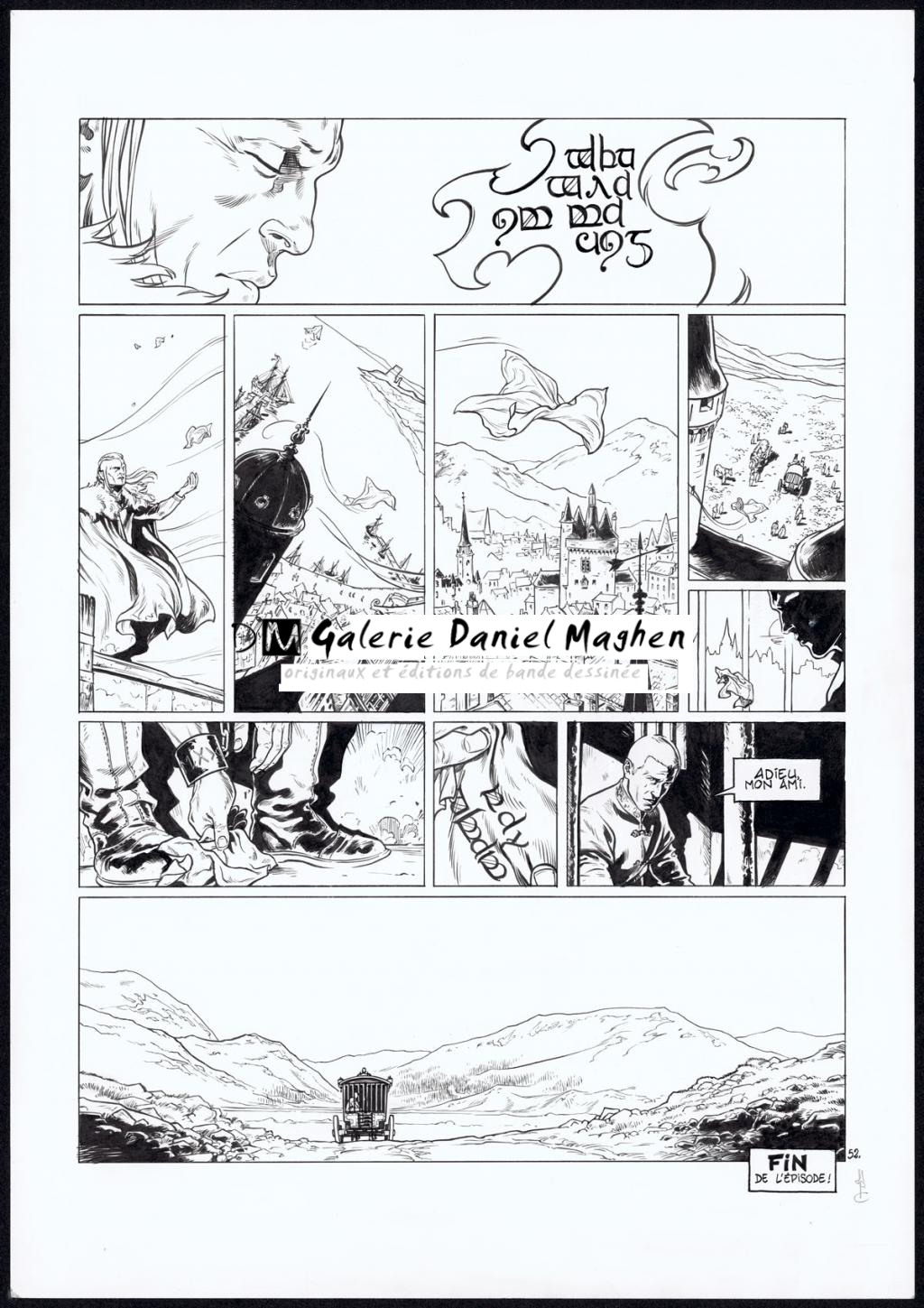 planche originale n°52 - Jean Charles Poupard - Encre de Chine - 4743
