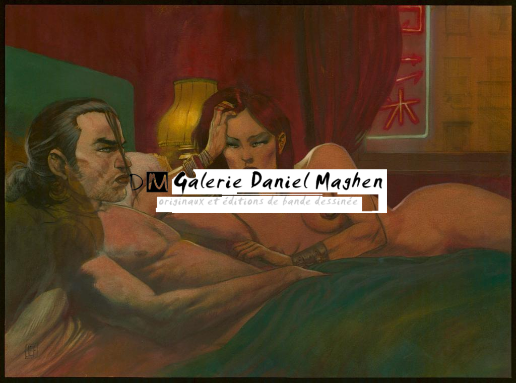 Illustration originale réalisée d'après la bd réalisée d'après une idée de Walter Hill. Tâche sur le "O" de Wong - Jef - Technique mixte - 3964