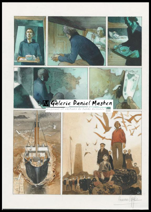 Planche originale n°59 - Emmanuel Lepage - Encre de Chine sur papier - 4744