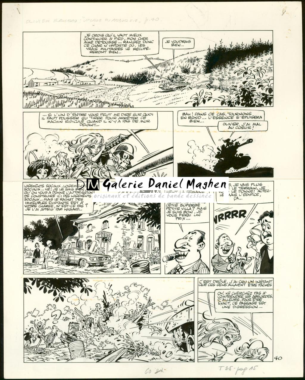 Planche originale n°40 - Dany - Encre de Chine sur papier - 4053