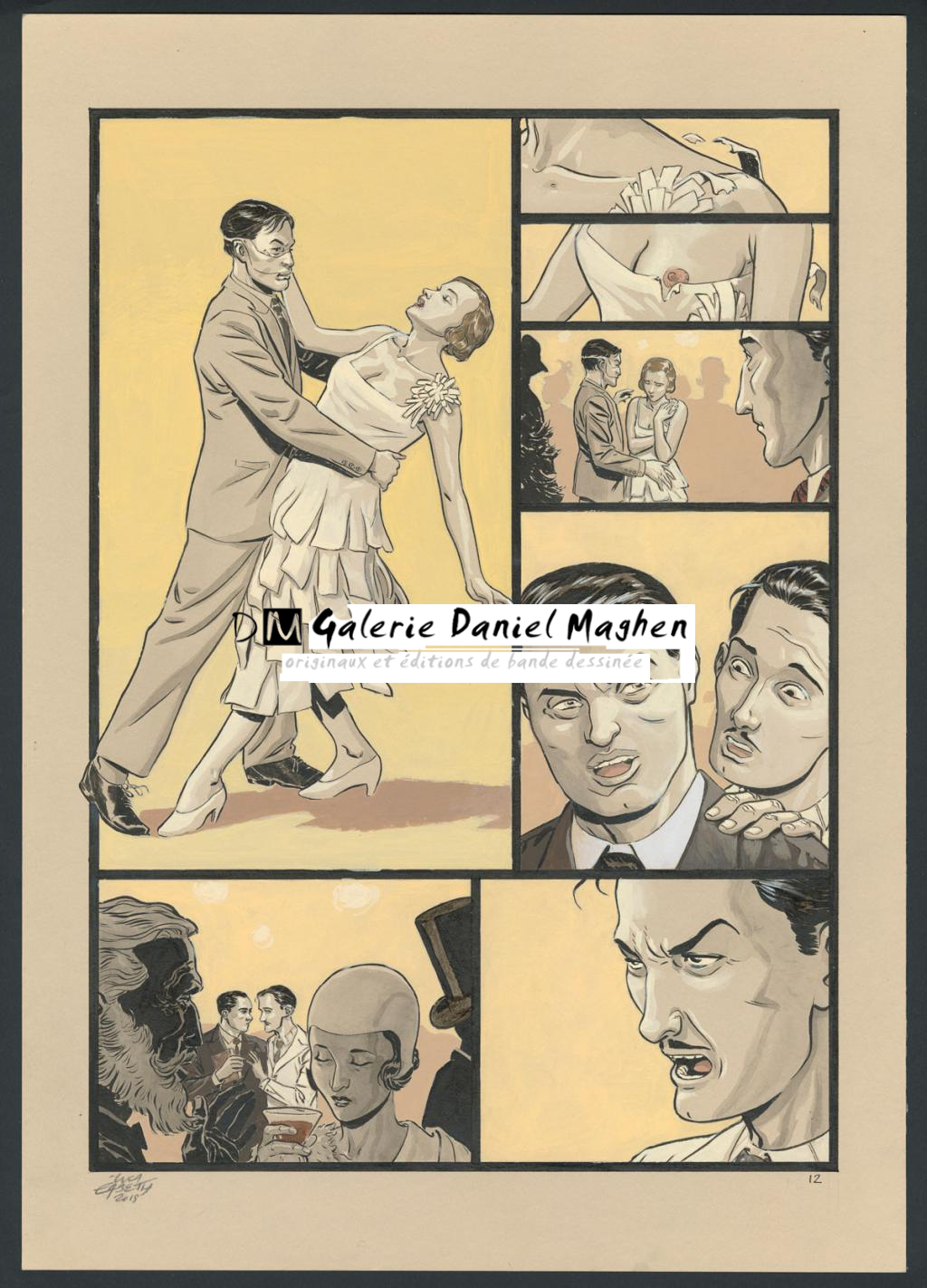 Planche originale 12 - Erbetta Luca - Gouache et encre de Chine - 4080