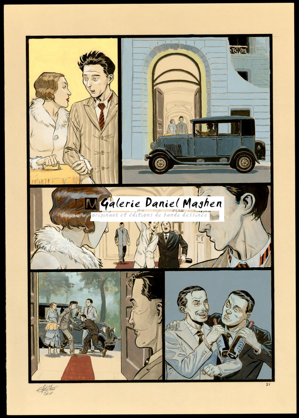 Planche originale 21 - Erbetta Luca - Gouache et encre de Chine - 4077