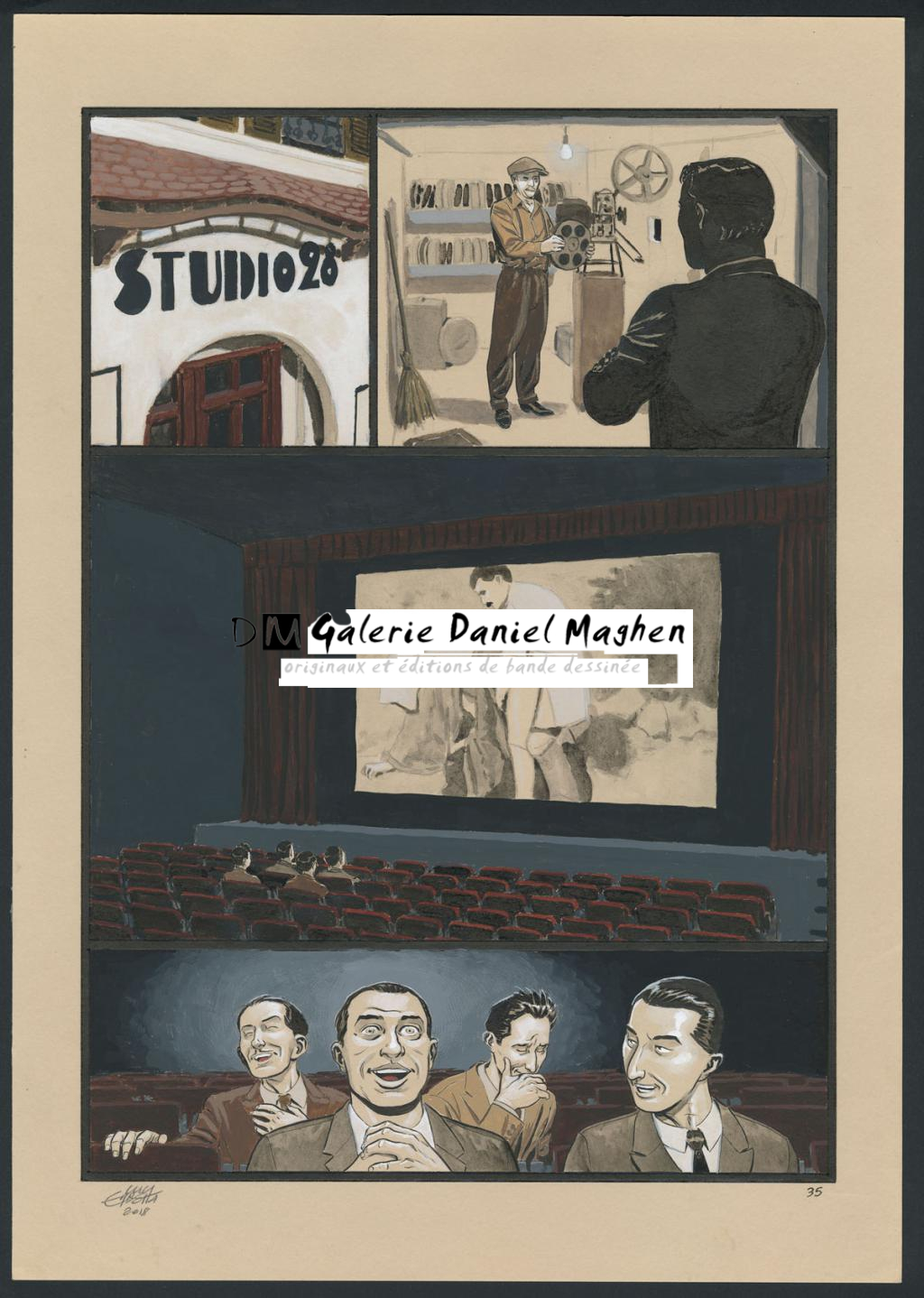 Planche originale 35 - Erbetta Luca - Gouache et encre de Chine - 4073