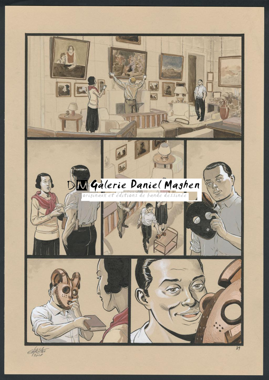 Planche originale 39 - Erbetta Luca - Gouache et encre de Chine - 4072