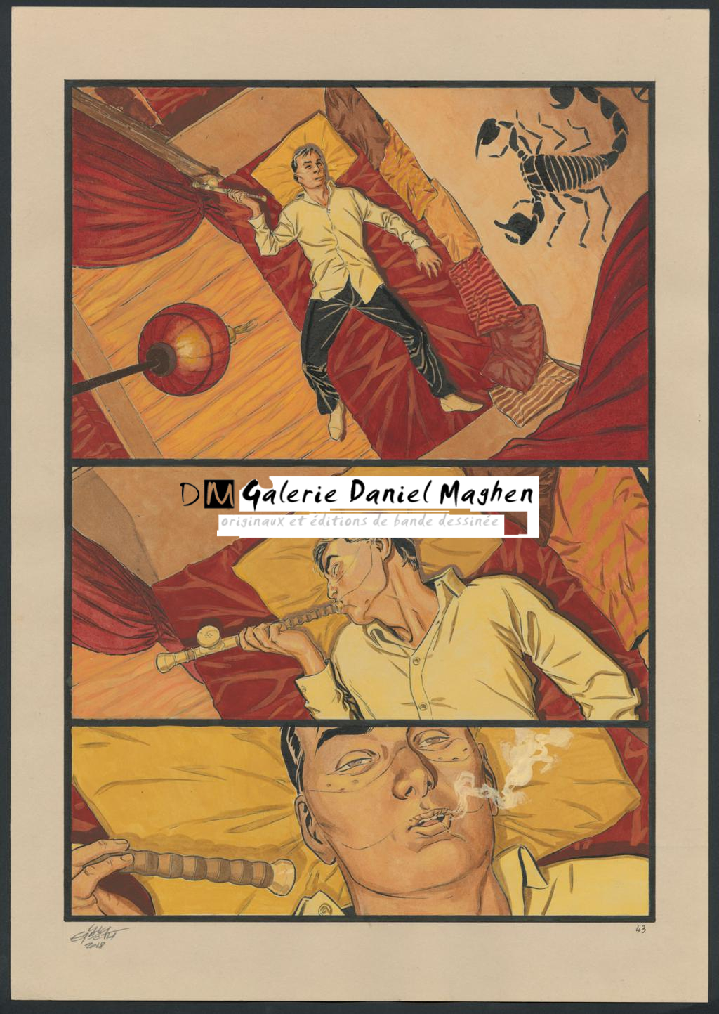 Planche originale 43 - Erbetta Luca - Gouache et encre de Chine - 4071