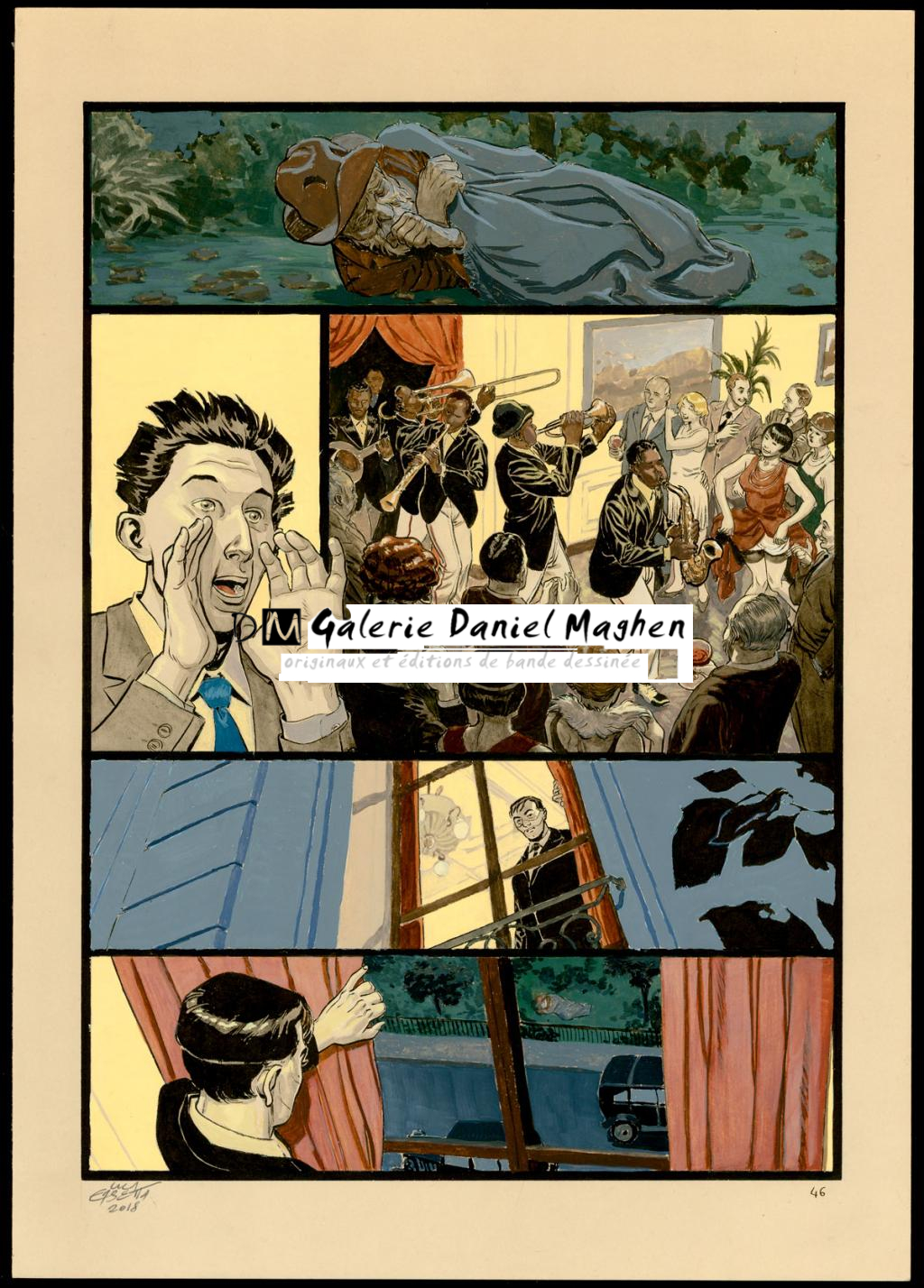 Planche originale 46 - Erbetta Luca - Gouache et encre de Chine - 4069