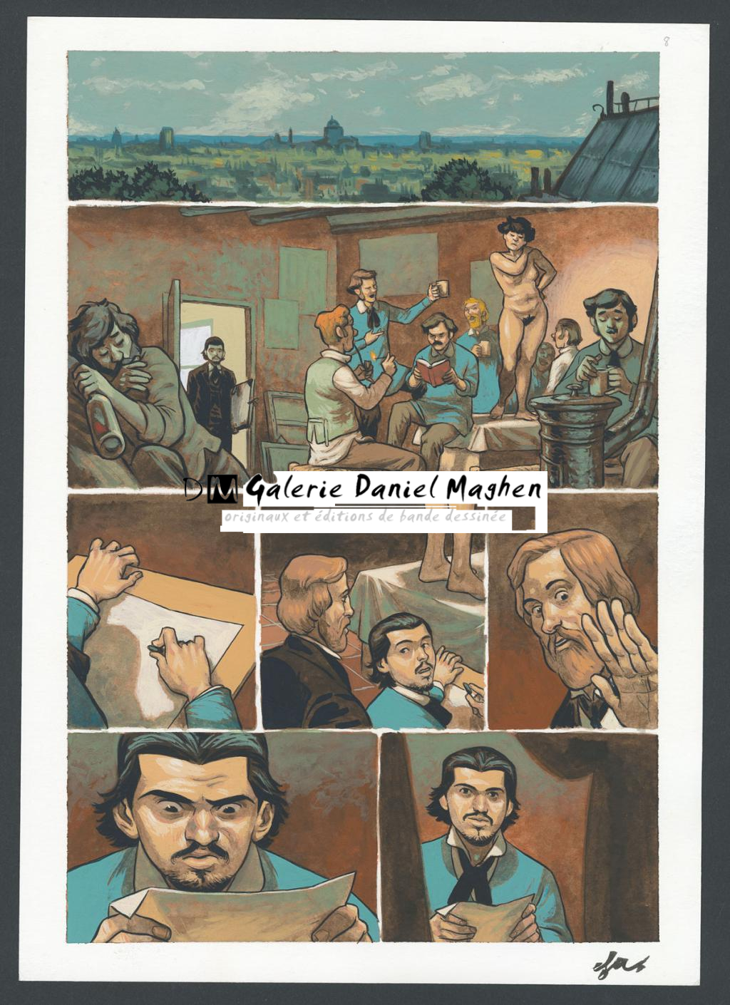 Planche originale n°8 - Efa - Gouache sur papier - 4224