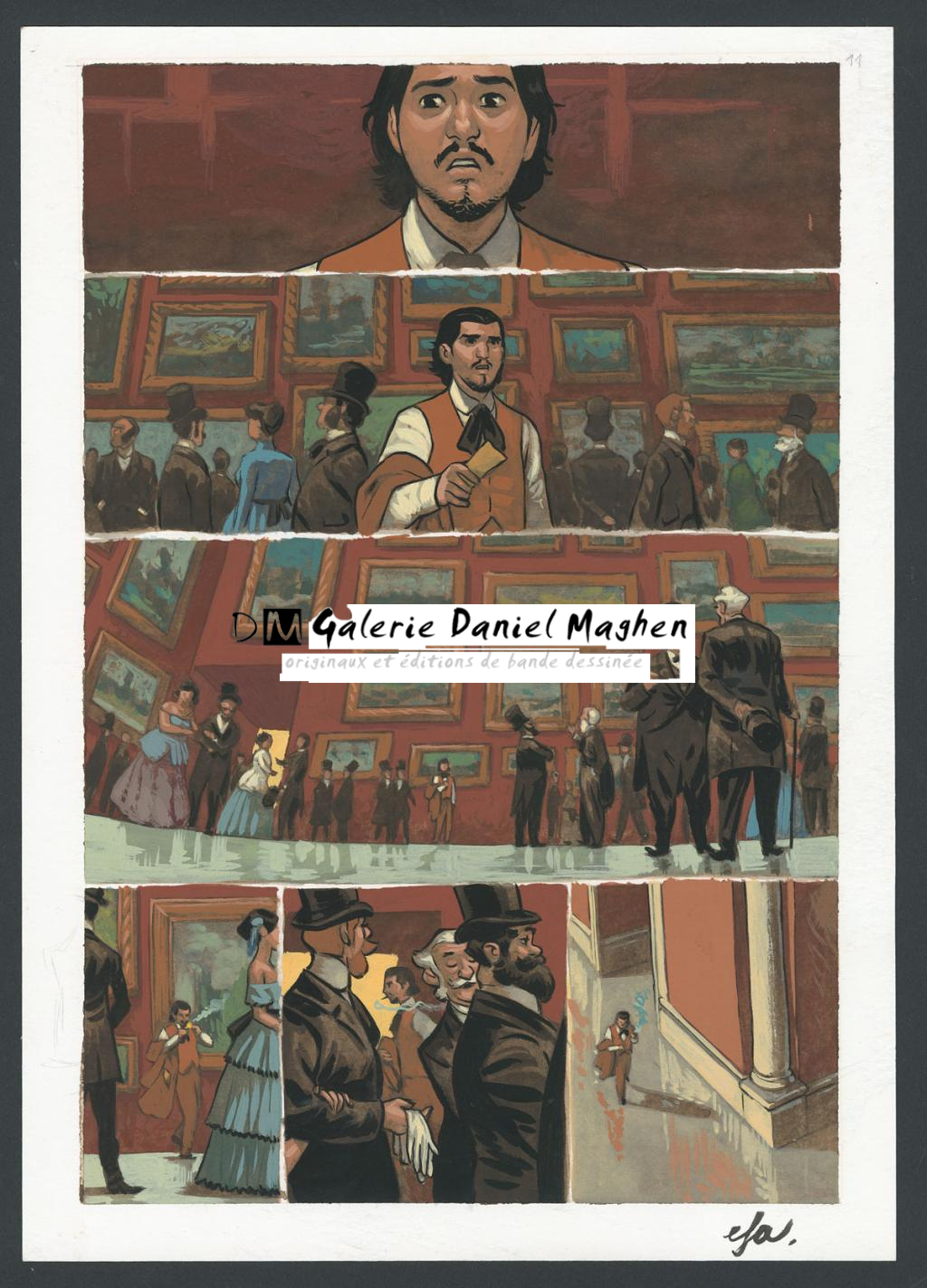 Planche originale n°11 - Efa - Gouache sur papier - 4296