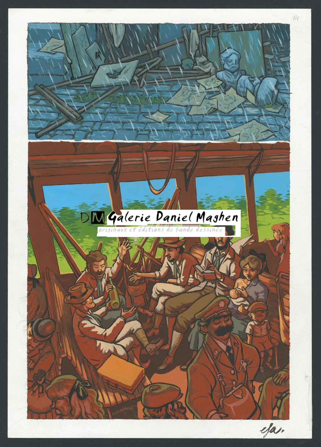 Planche originale n°14 - Efa - Gouache sur papier - 4294