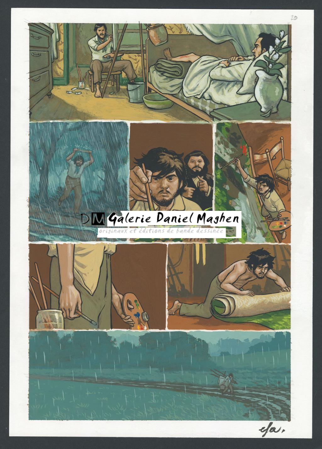 Planche originale n°20 - Efa - Gouache sur papier - 4222