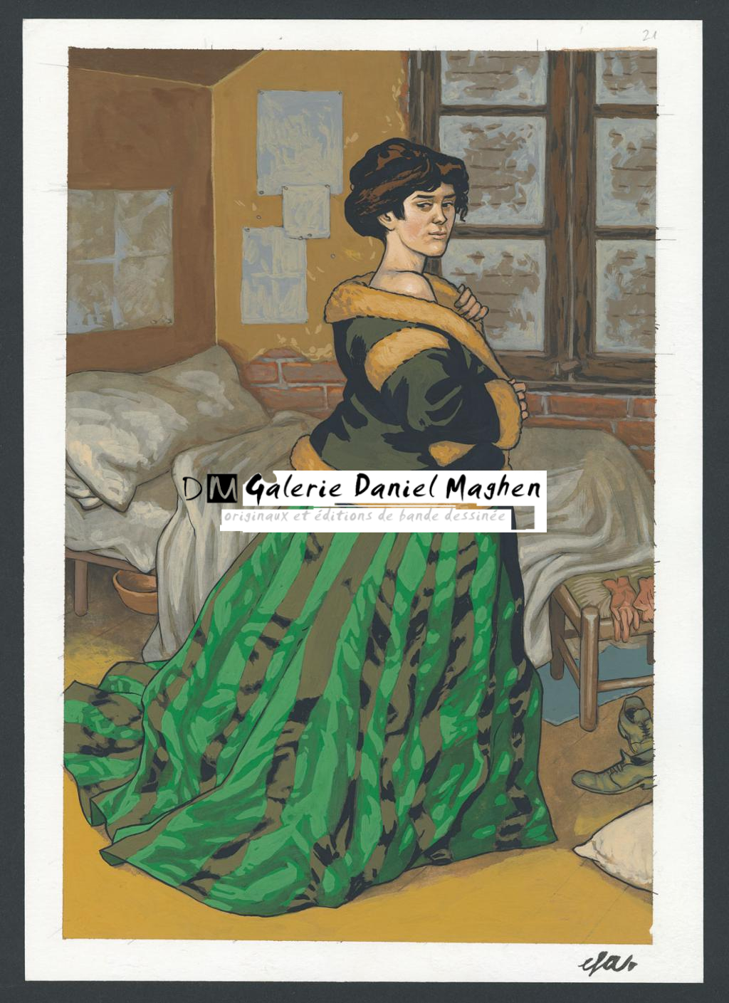 Planche originale n°21 - Efa - Gouache sur papier - 4221