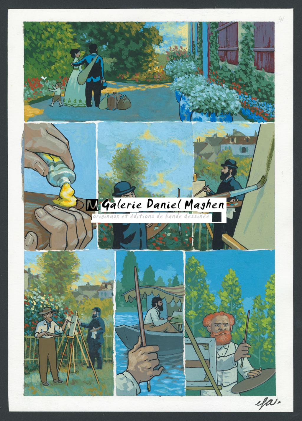 Planche originale n°41 - Efa - Gouache sur papier - 4216