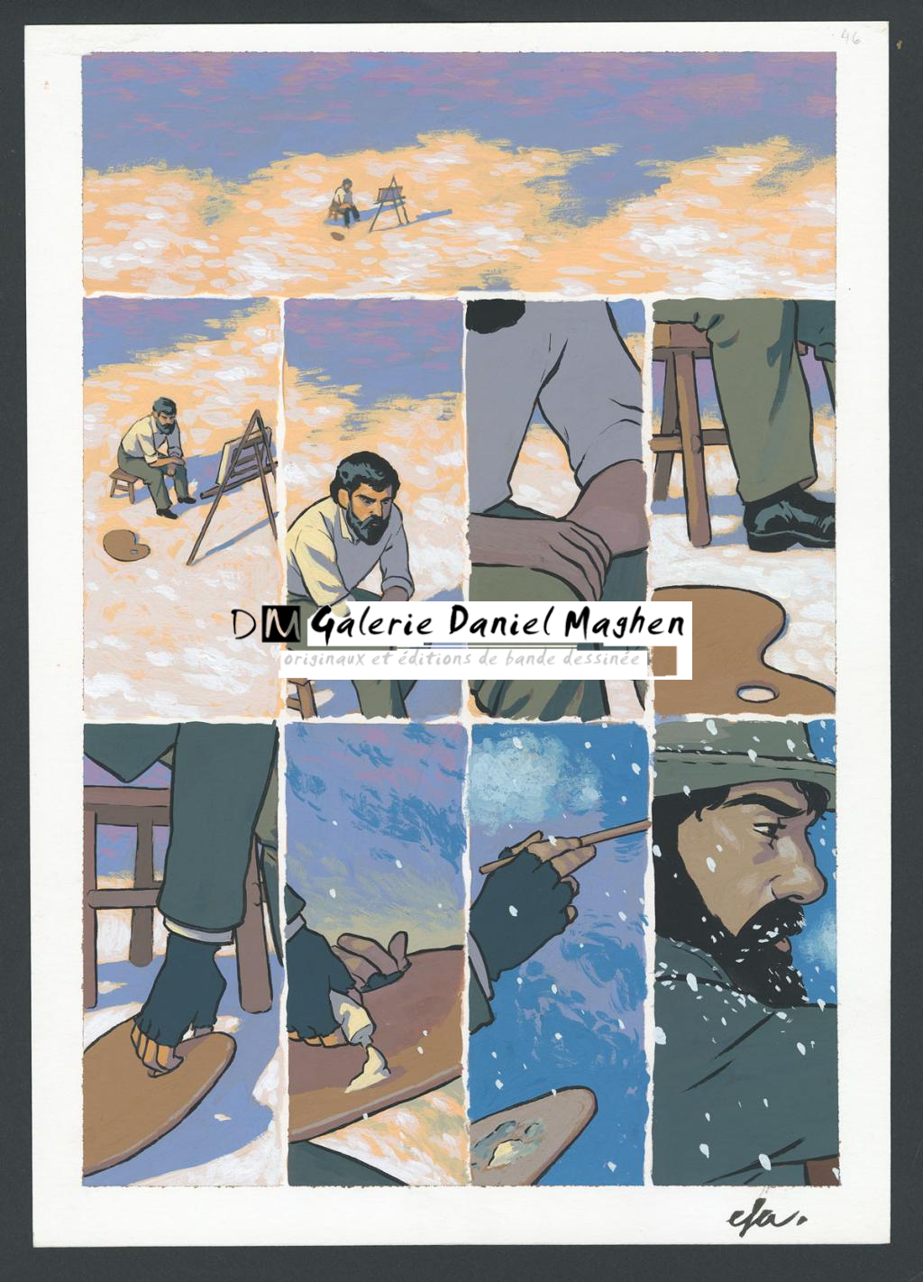 Planche originale n°46 - Efa - Gouache sur papier - 4215