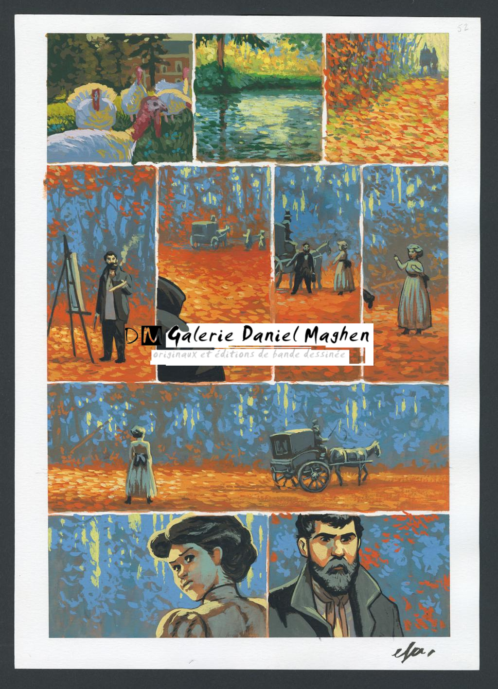 Planche originale n°52 - Efa - Gouache sur papier - 4212