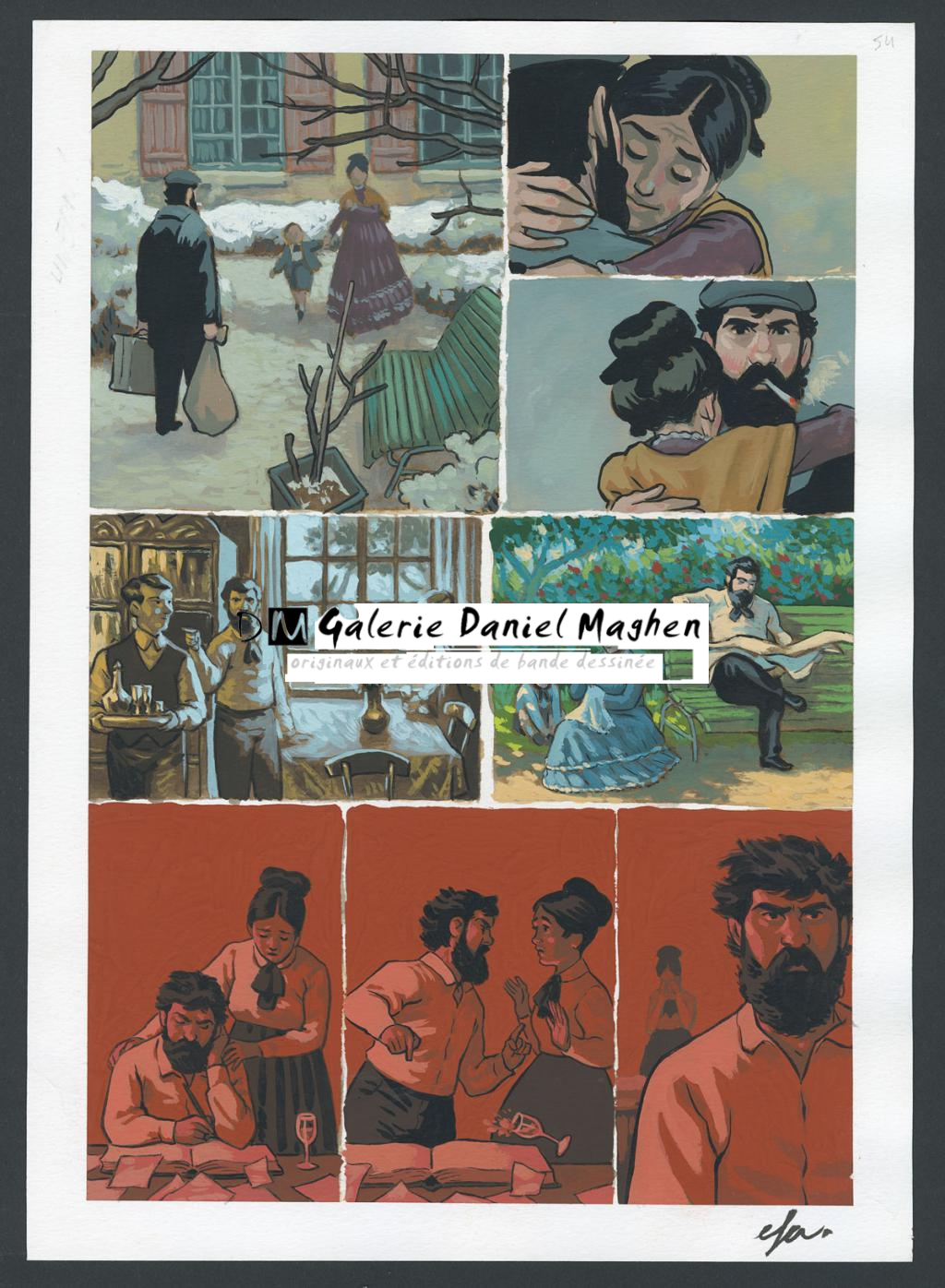 Planche originale n°54 - Efa - Gouache sur papier - 4211