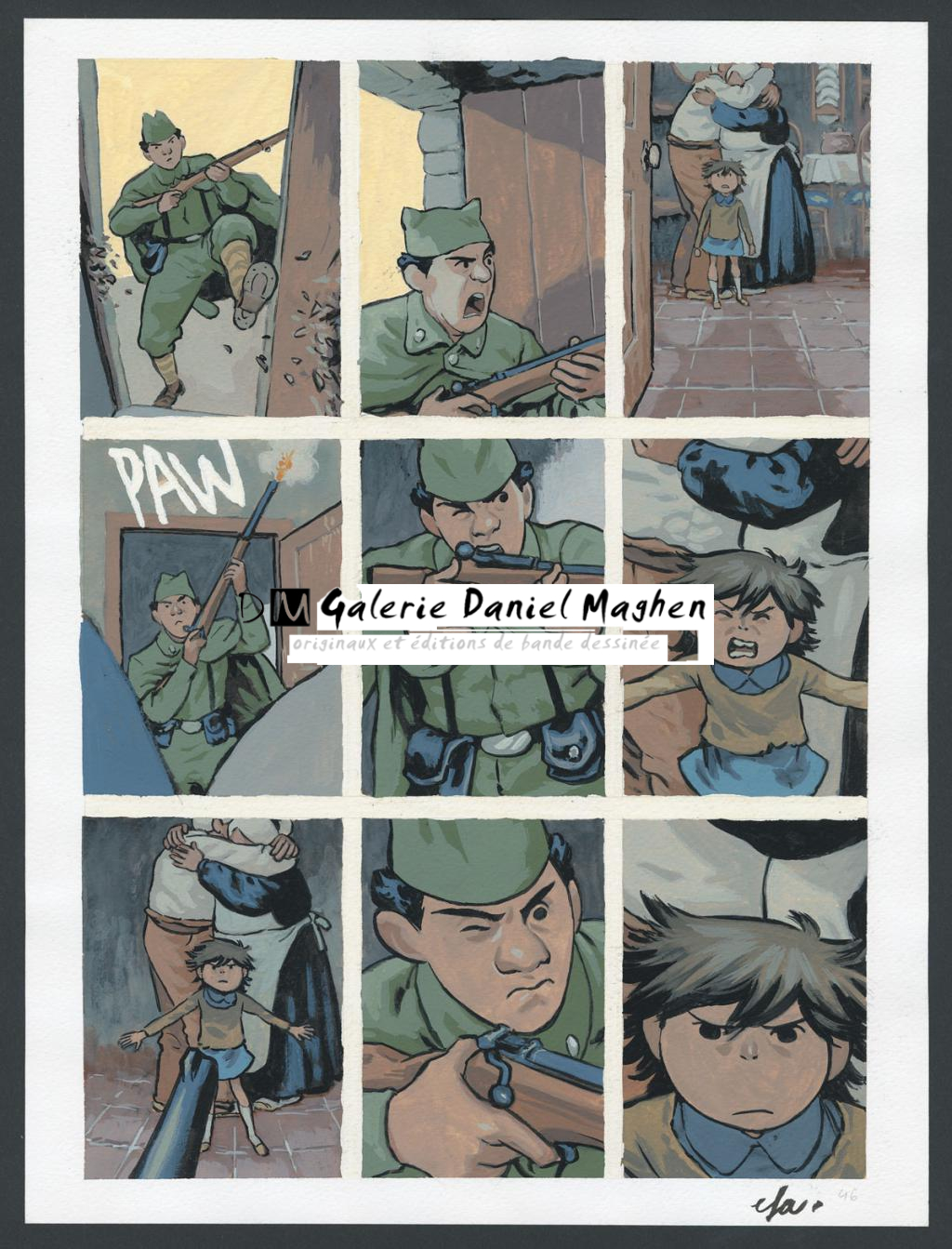 Planche originale n°46 - Efa - Gouache sur papier - 4201