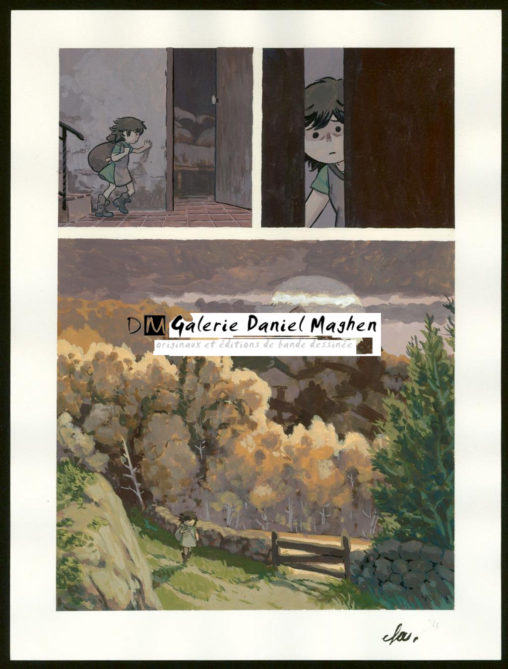 Planche originale n°54 - Efa - Gouache sur papier - 4198