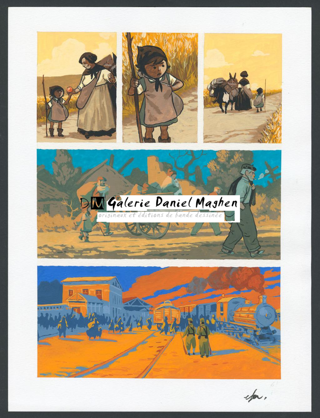 Planche originale n°61 - Efa - Gouache sur papier - 4197